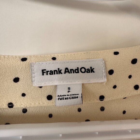 Frank & Oak Yellow Polka Dot Peplum Top - Picture 2 of 6